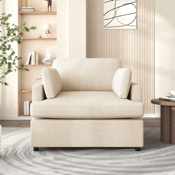 Merax Versatile Neutral Style Accent Chair Home Chair