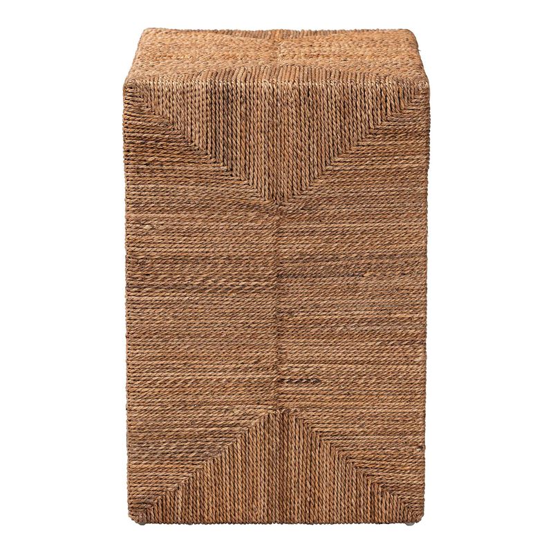 bali & pari Liza Bohemian Natural Seagrass End Table