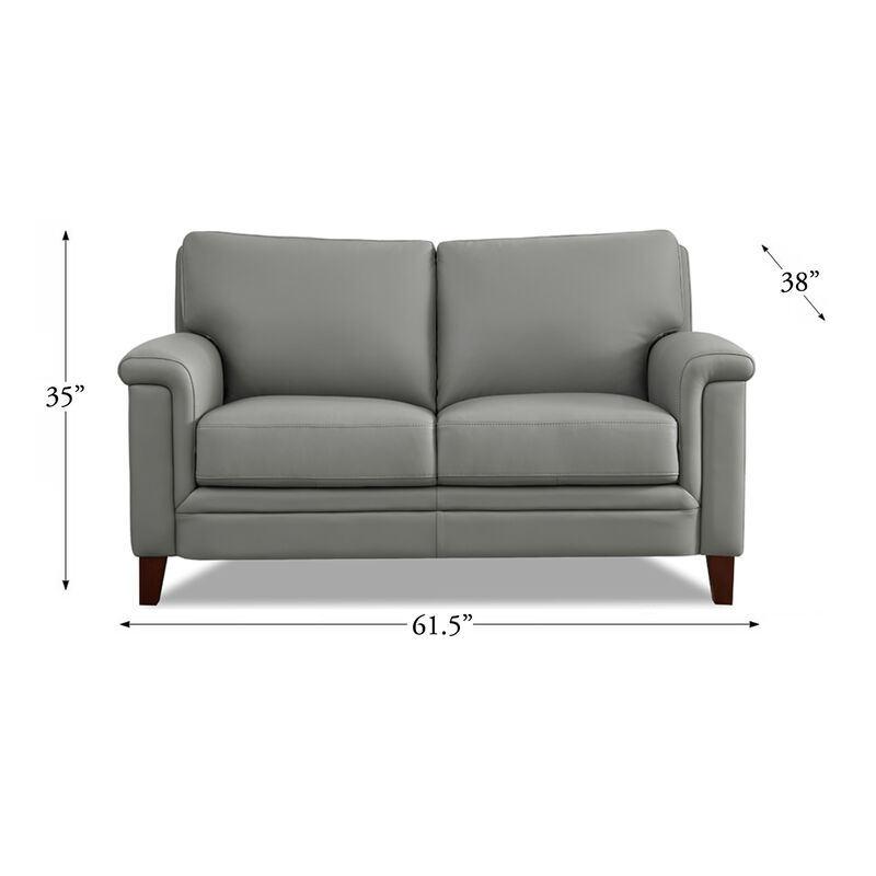 Westcott Top Grain Leather Loveseat