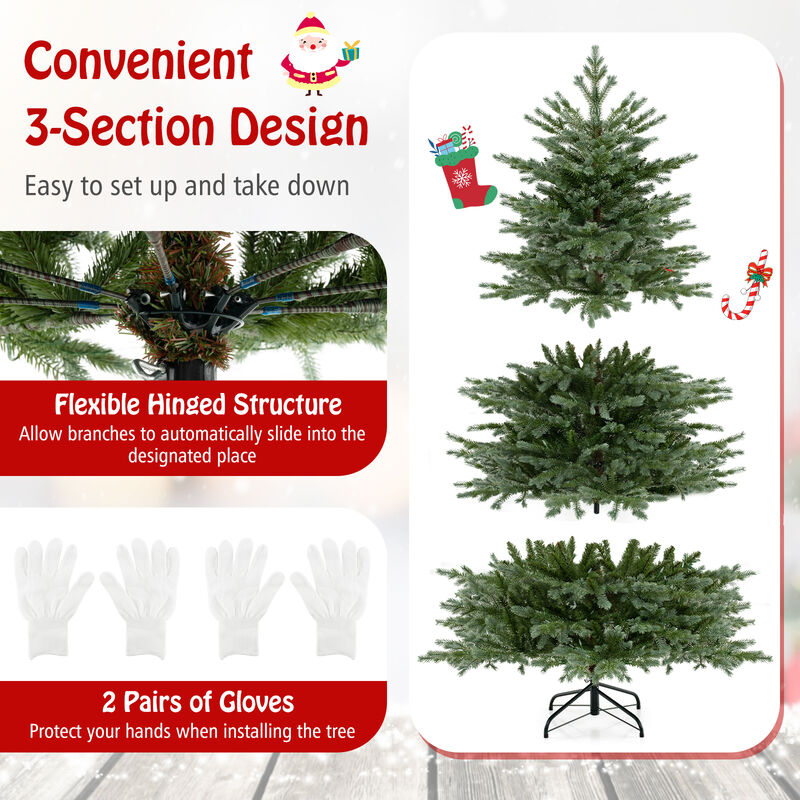 Artificial Christmas Tree with Lush PVC and  LED Lights