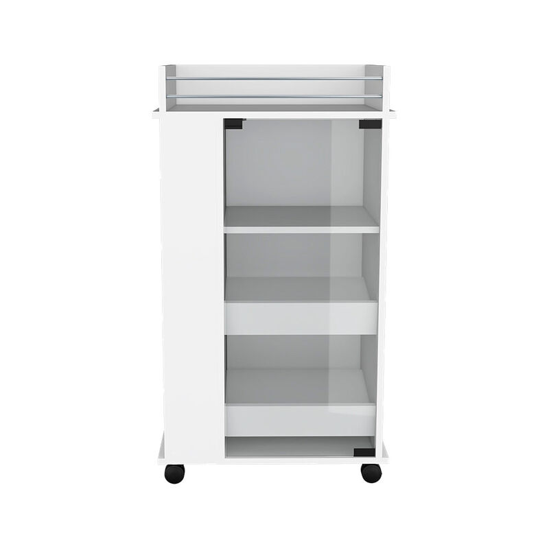 Bar Cart Beaver, Living Room, White