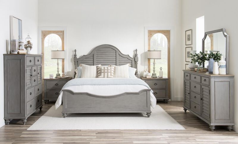 Kingston Louvered King Poster Bed