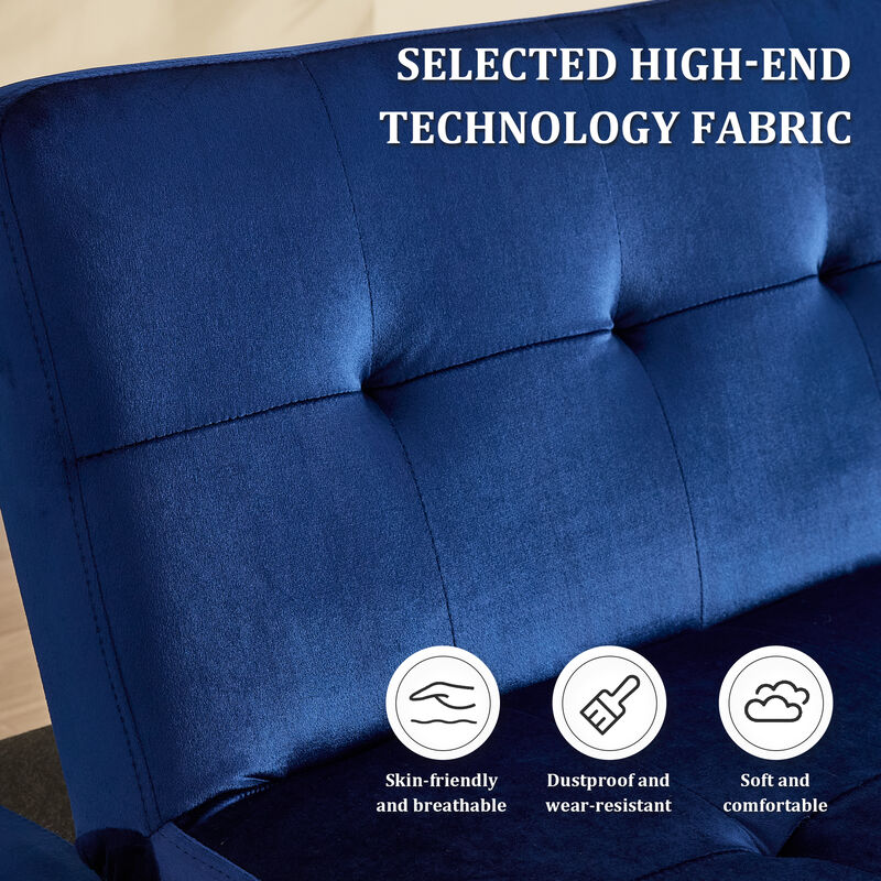 Merax Flannel Fabric Foldable Sofa Recliner Futon