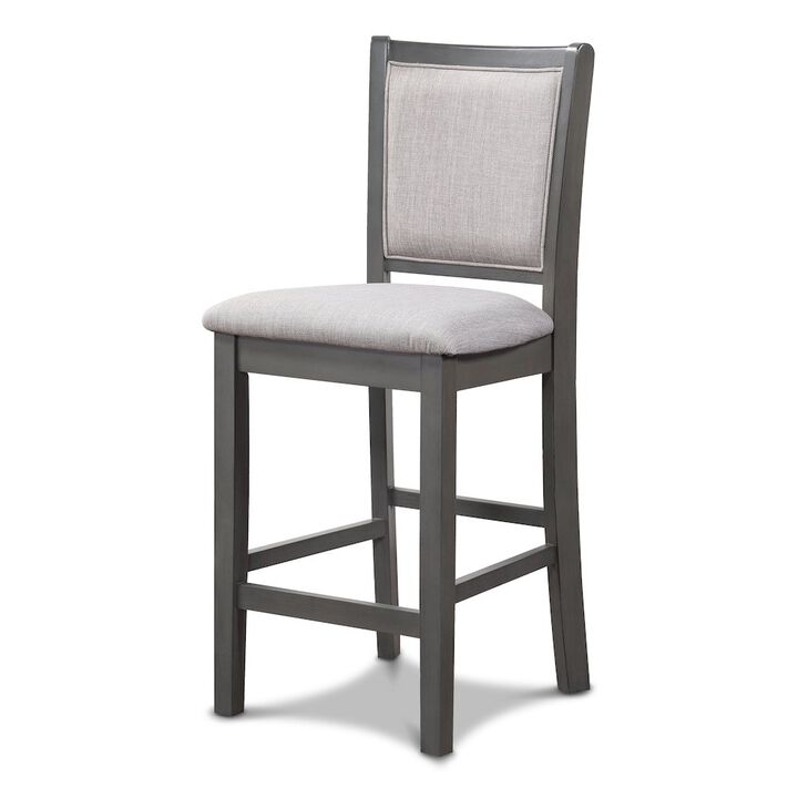 New Classic Furniture Amy Counter Chair (2/Ctn)-Gray