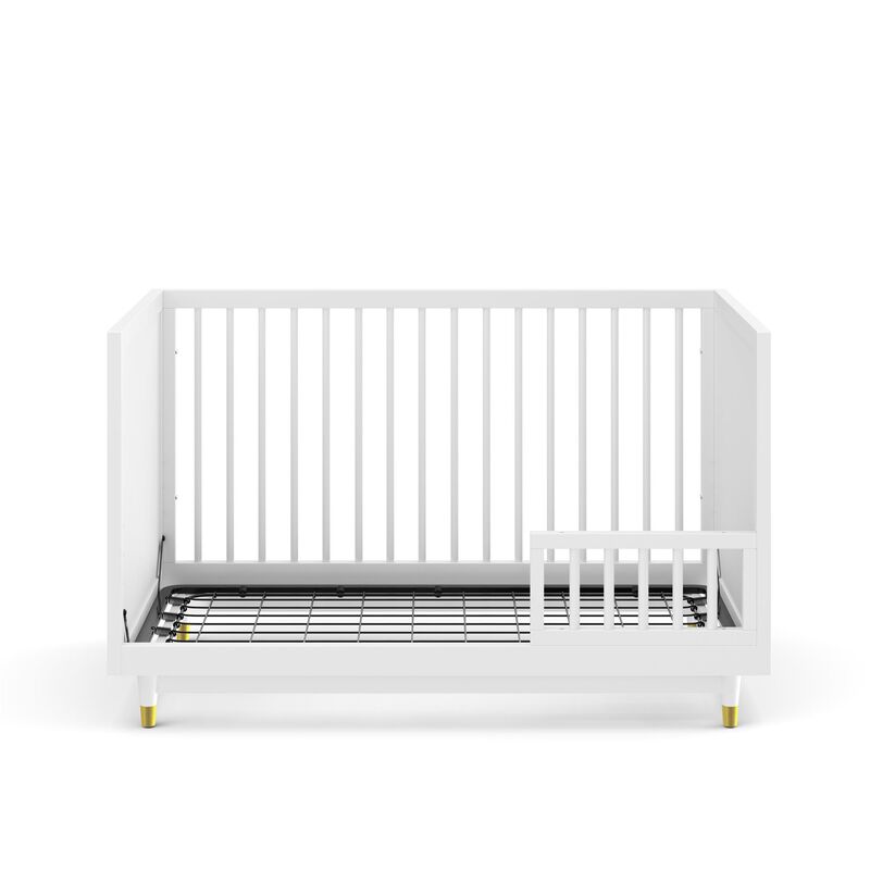 Aviary Toddler Rail with Spindles, White
