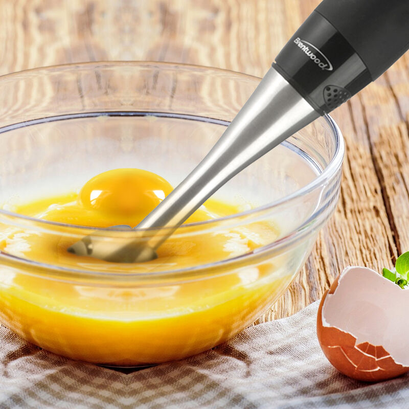 Brentwood 2-SPEED HAND BLENDER - BLACK Soft Grip Handle