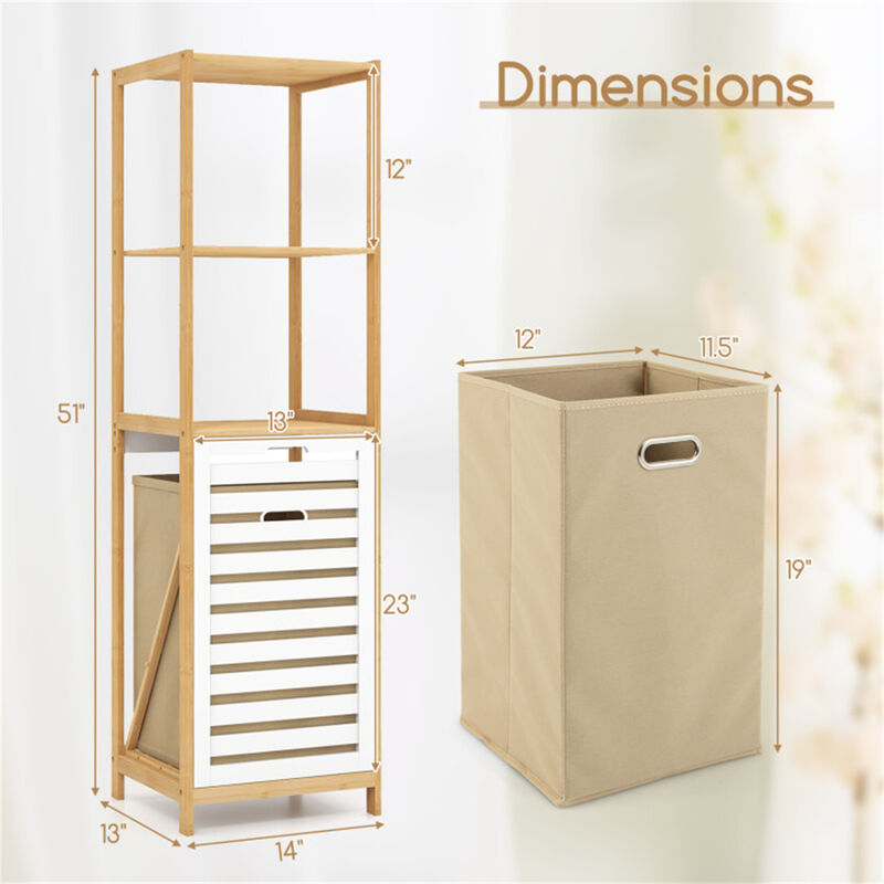 Space-Saving Bathroom Rack with Multiple Shelves for Extra Storage