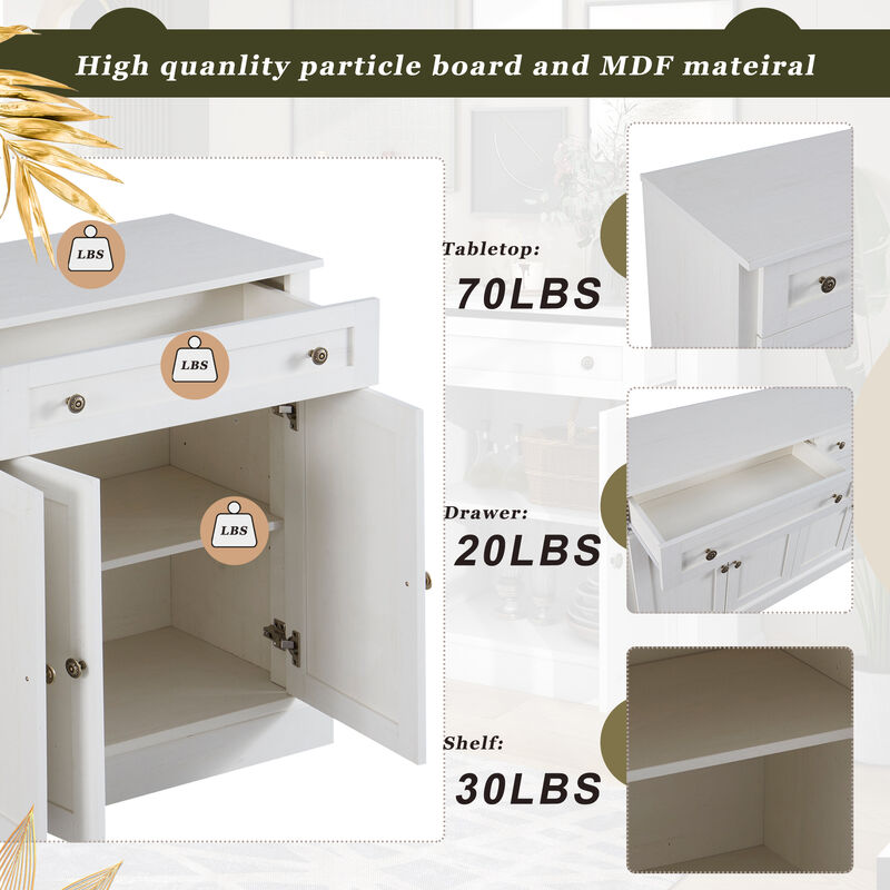 Merax Kitchen Sideboard Storage Buffet Cabinet with 2 Drawers