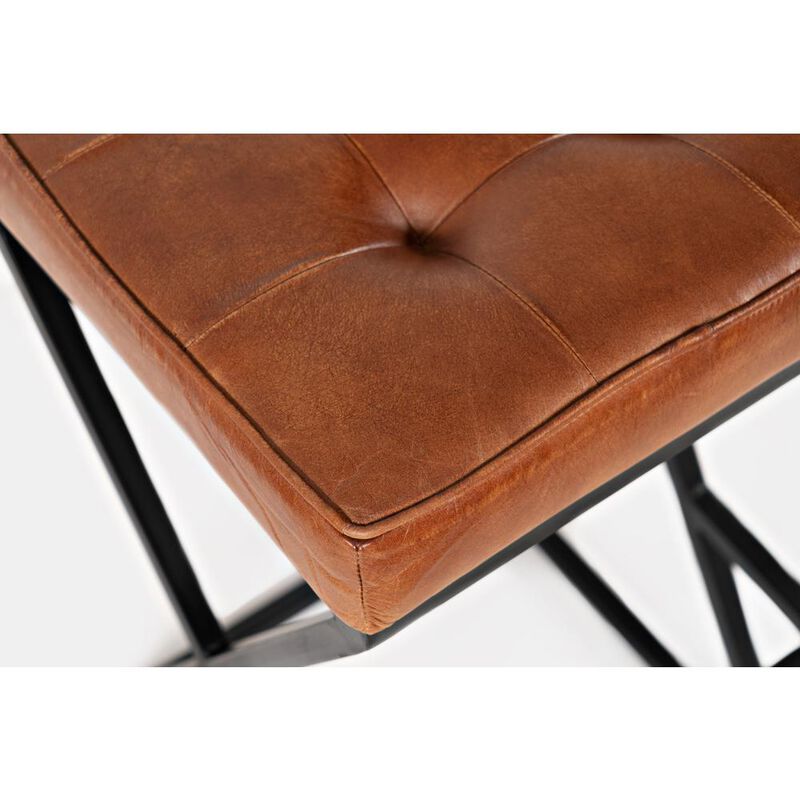 Jofran ed Modern Leather Backless Stool