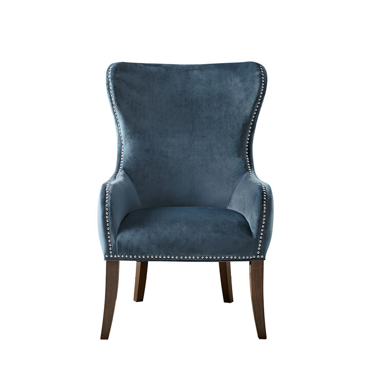 Gracie Mills Vargas Button Tufted Wingback Accent Chair