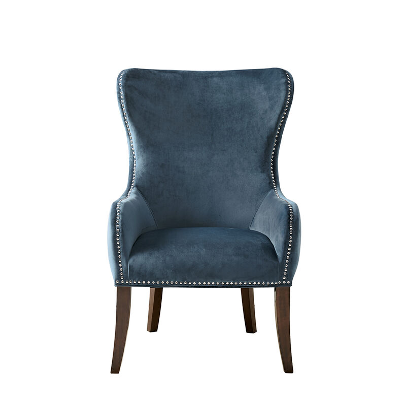 Gracie Mills Vargas Button Tufted Wingback Accent Chair