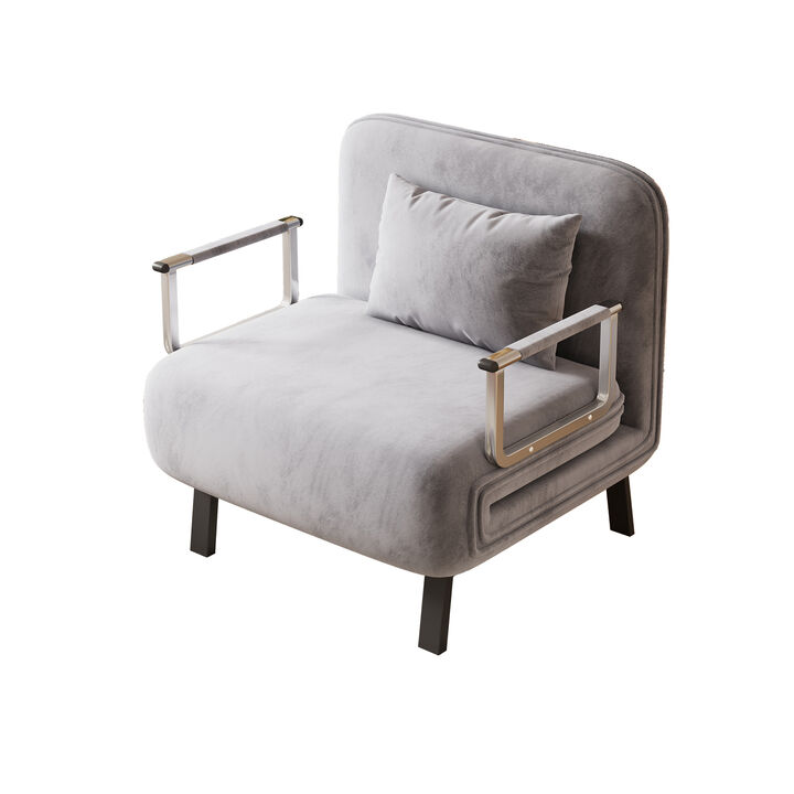 Merax Leisure Chaise Lounge Convertible Sofa Chair