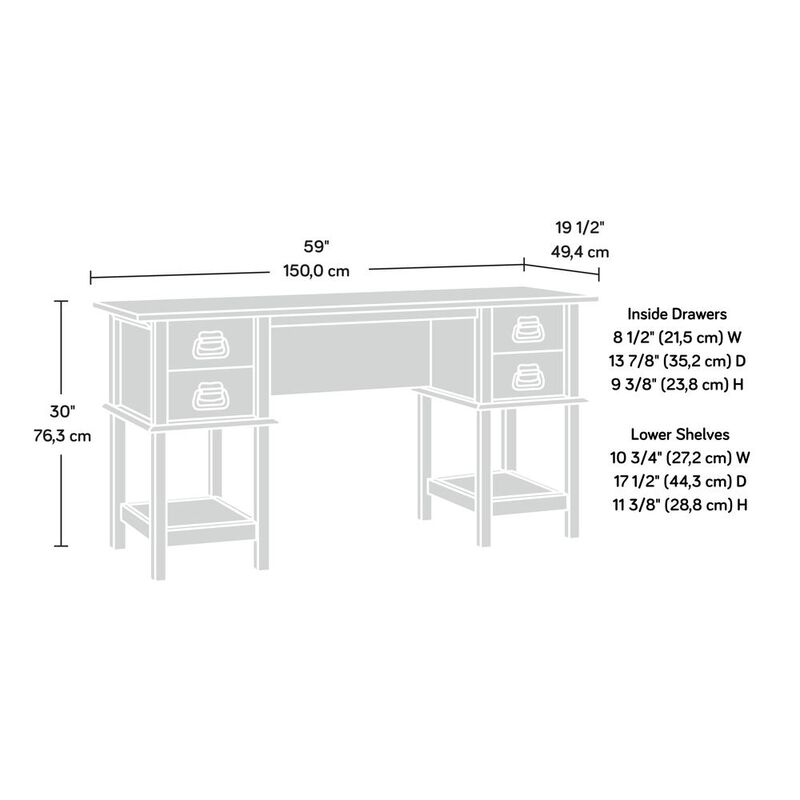 Sauder Viabella Desk Cuc