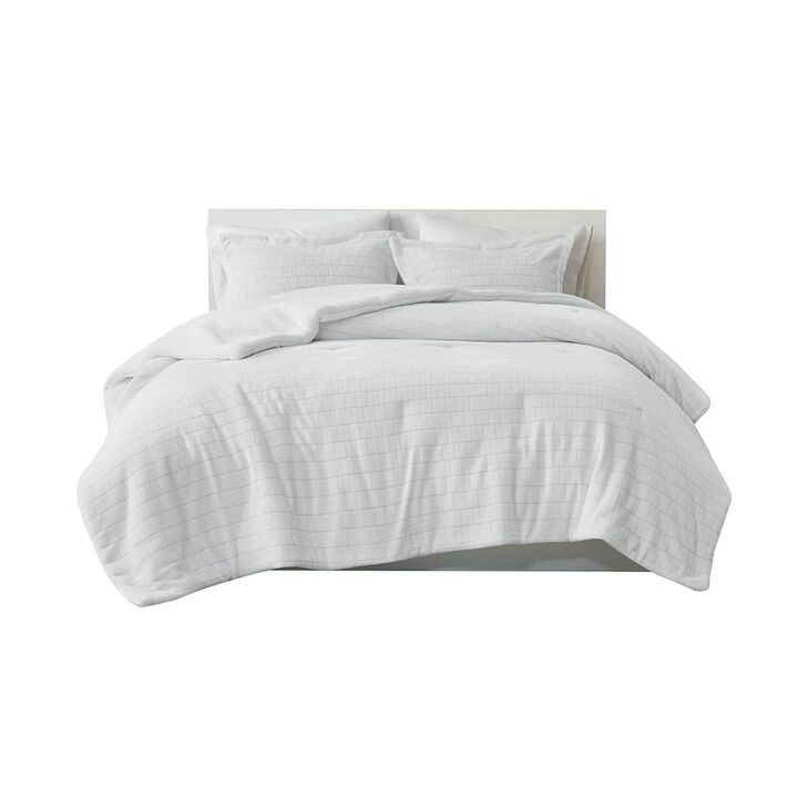 Gracie Mills Felton Plush to Sherpa Reversible Comforter Set