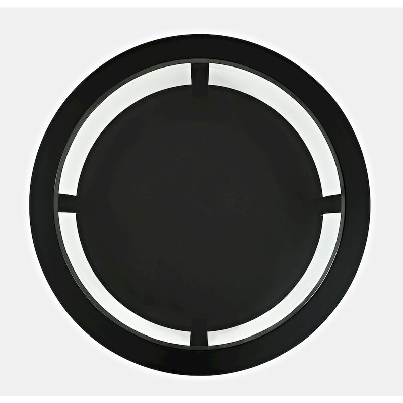 Jofran Urban Icon Contemporary Round Glass Inlay Coffee Table