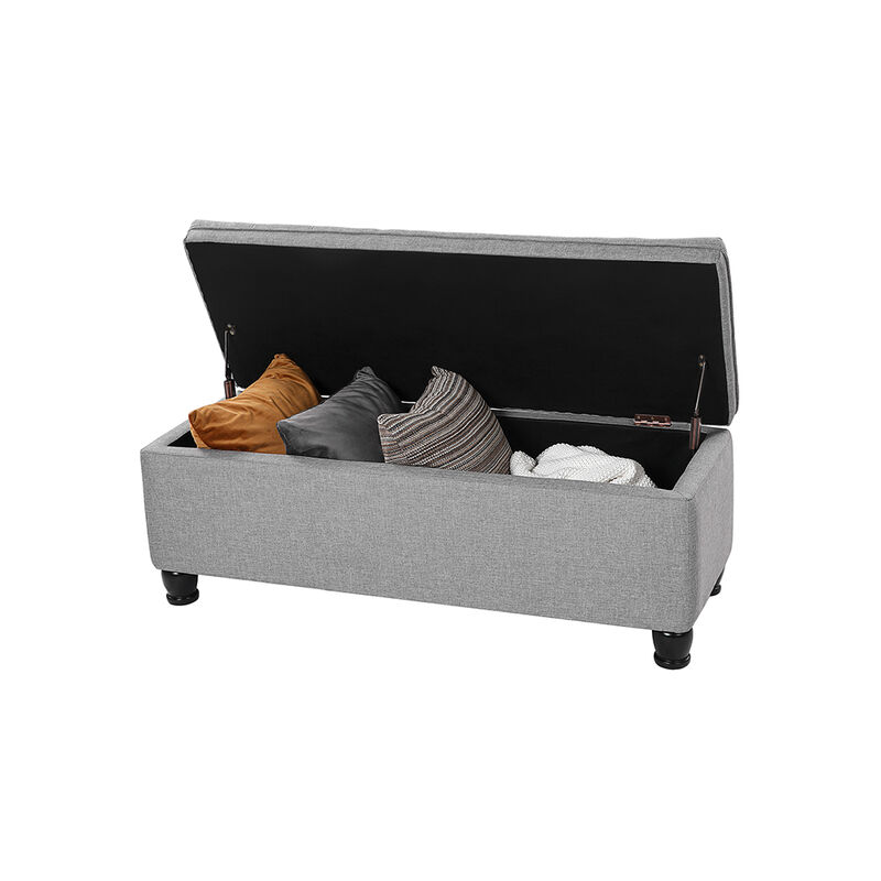 Elegant Storage Ottoman - Versatile Footstool with Hidden Storage