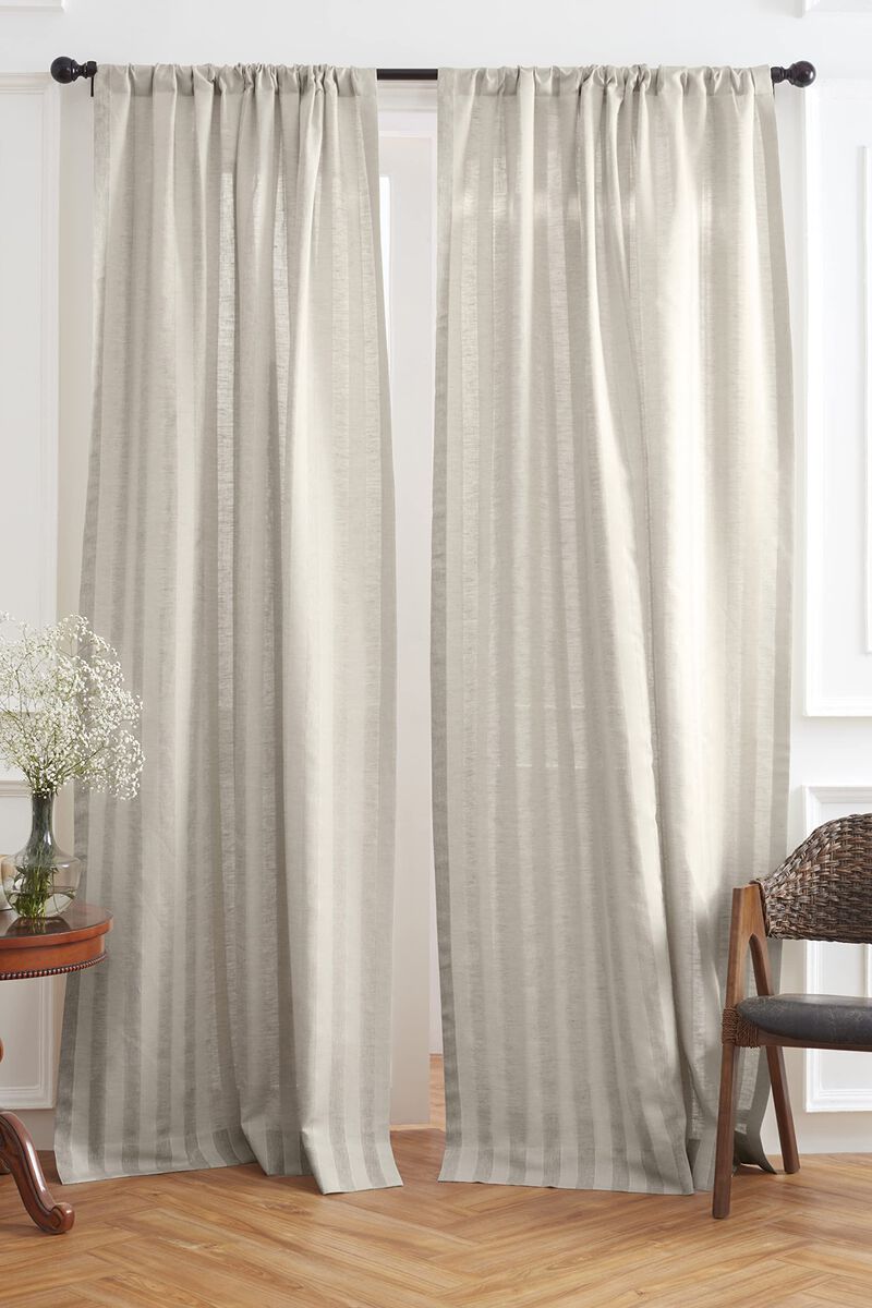 Solino Home 100% Pure Linen Zoe Curtain