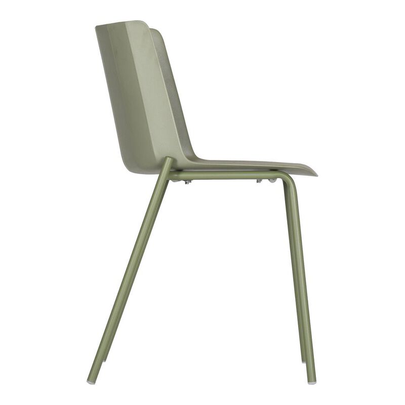 Moe's Home Collection Silla Outdoor Dining Chair Sage Green-Set Of Two