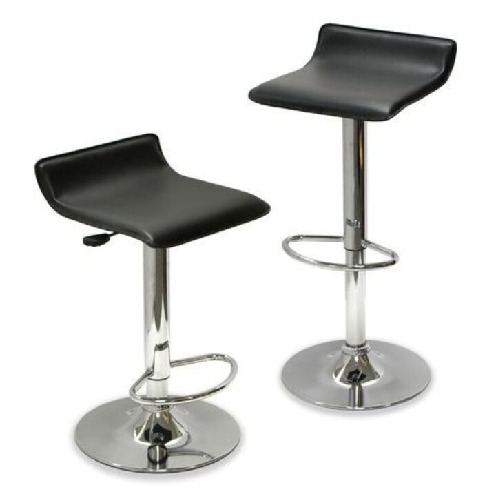 Hivvago 3 Piece Modern Dining Set with Bistro Table and Two Stools