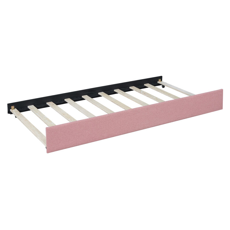 Merax Upholstered Daybed Bed Frame with Trundle