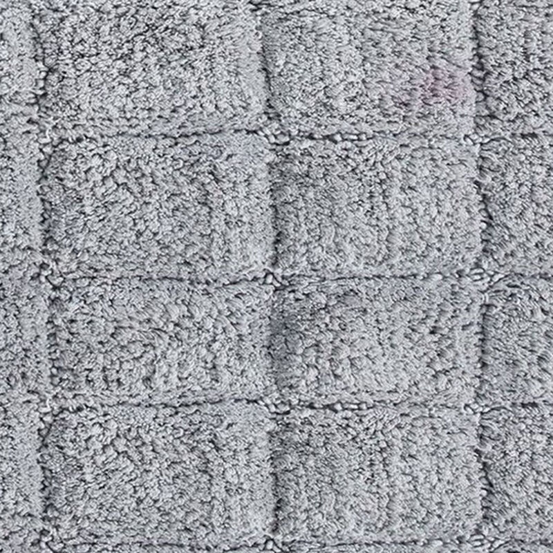 Knightsbridge Summer Tile 220 GSF Non Skid Back Bath Rug 17 x 24 - White
