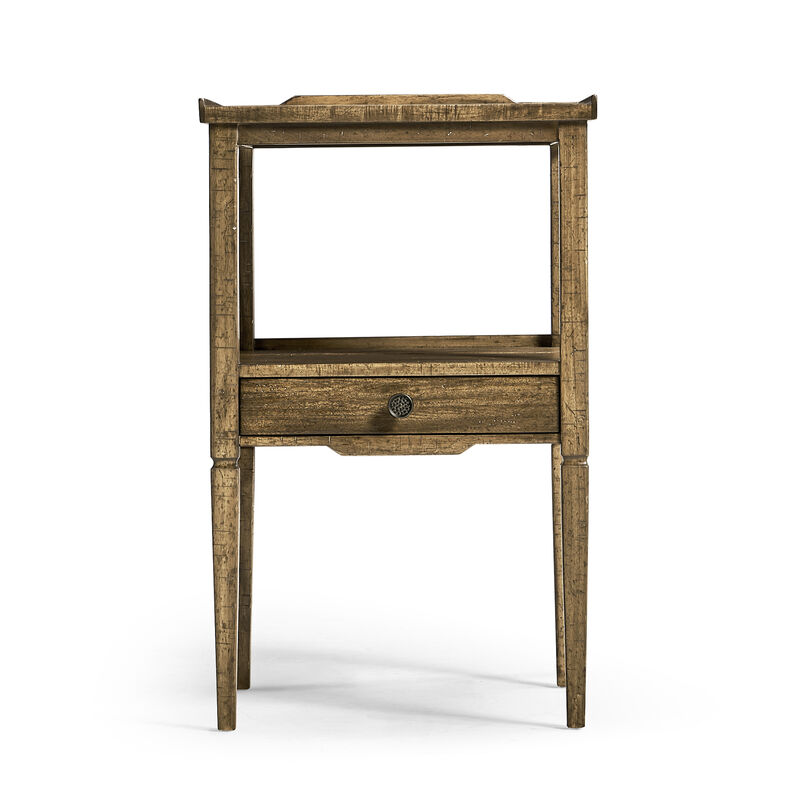 Medium Driftwood Square End Table