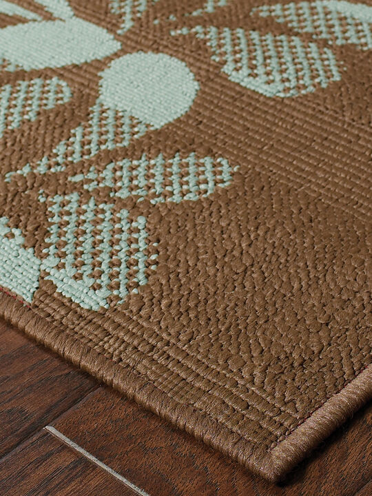 Montego 1'9" x 3'9" Brown Rug