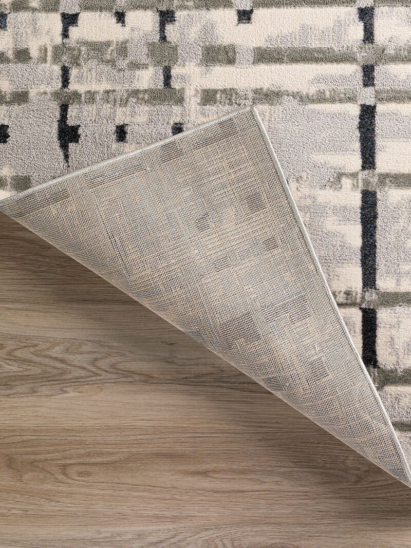 Karma KM4 Grey 3'3" x 5'1" Rug