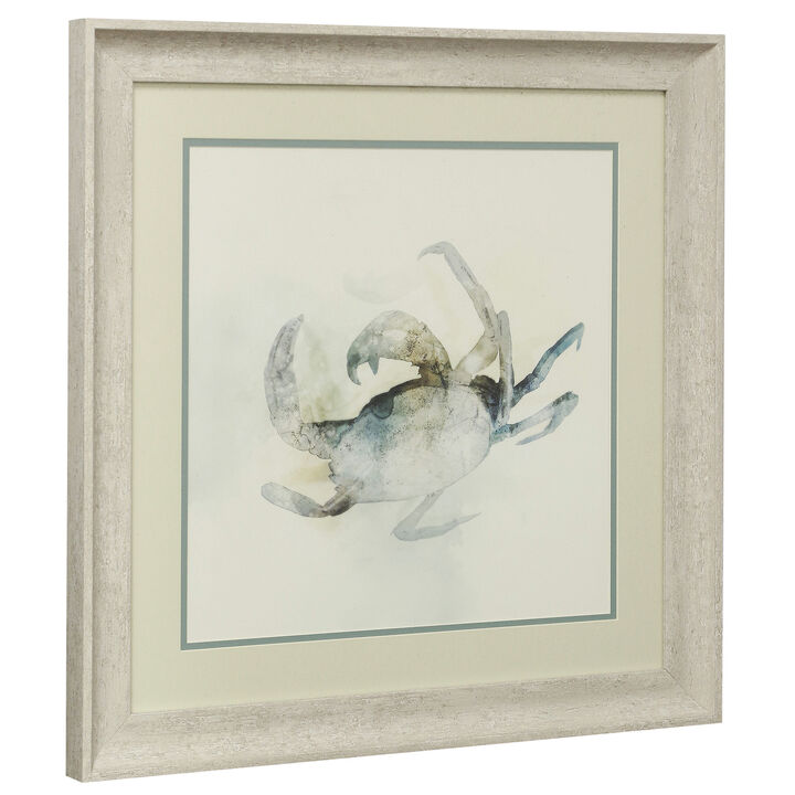 Watercolor Crab Framed Print