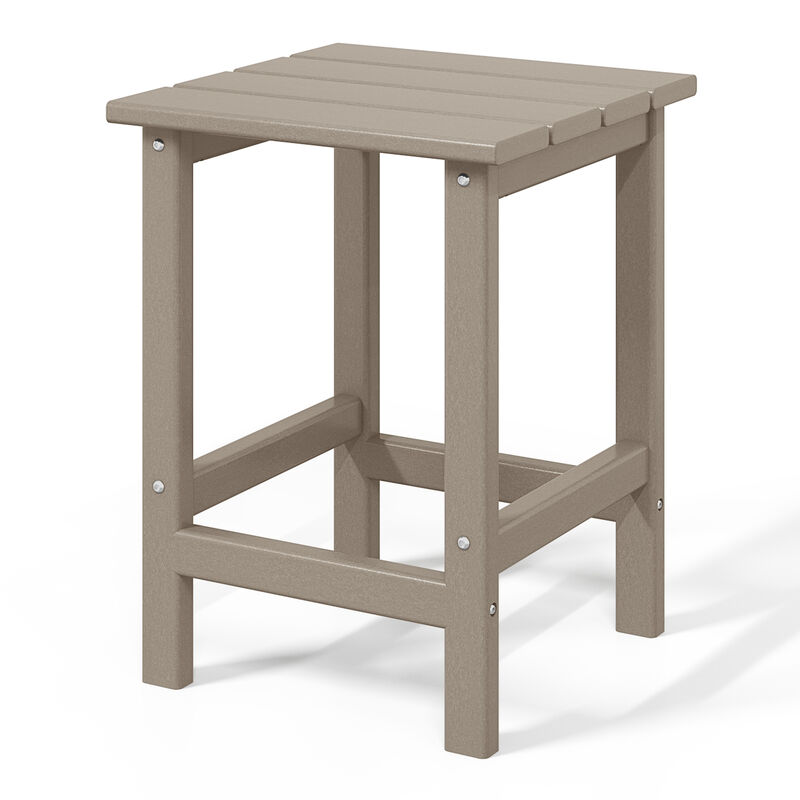 WestinTrends Westintrends 14" square outdoor Side table for Adirondack chair