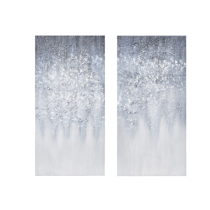 Gracie Mills Figueroa Heavily Embellished 2-Piece Canvas Wall Art Set Accent Decor