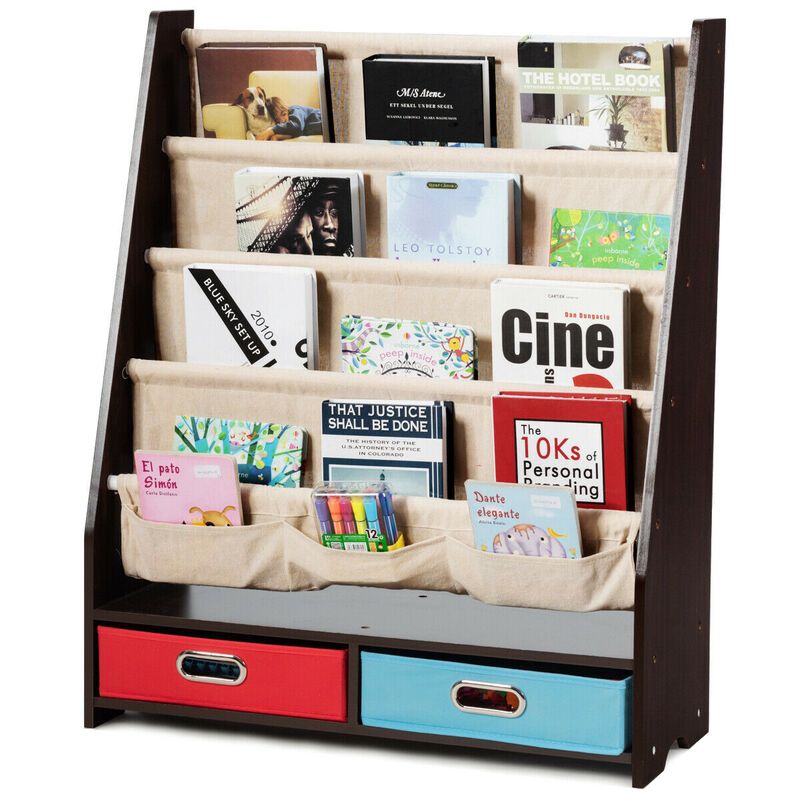 Kids Book and Toys Organizer Shelves