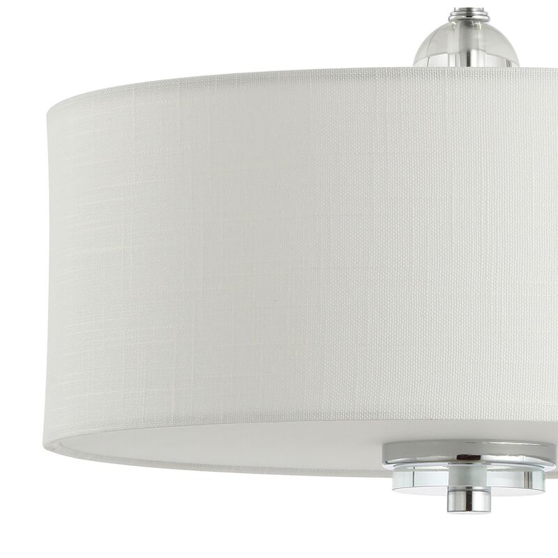 Marc Metal/Crystal LED Semi Flush Mount
