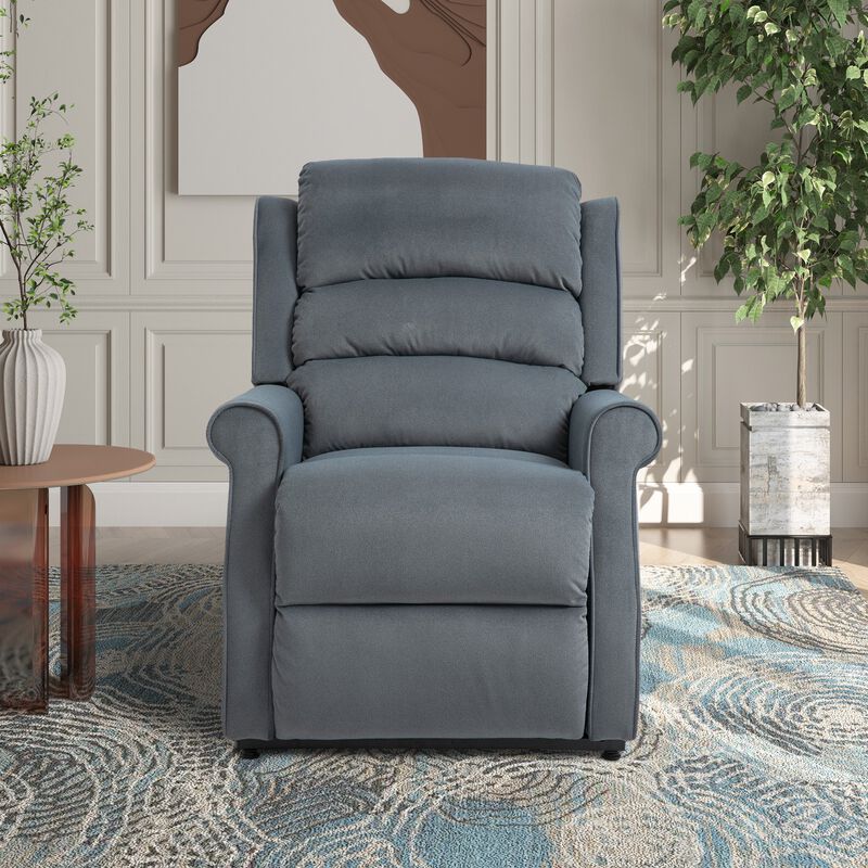 MONDAWE Chenille Fabric Power Lift Recliner Chair for Elderly with 8-Point Massage and Remote Control