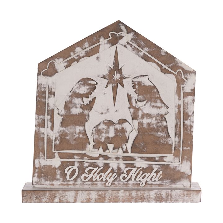 O Holy Night Holy Family (Set of 2) MDF