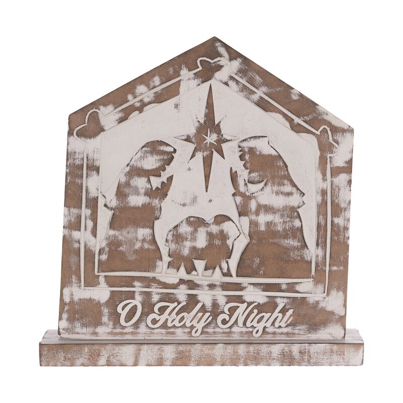 O Holy Night Holy Family (Set of 2) MDF