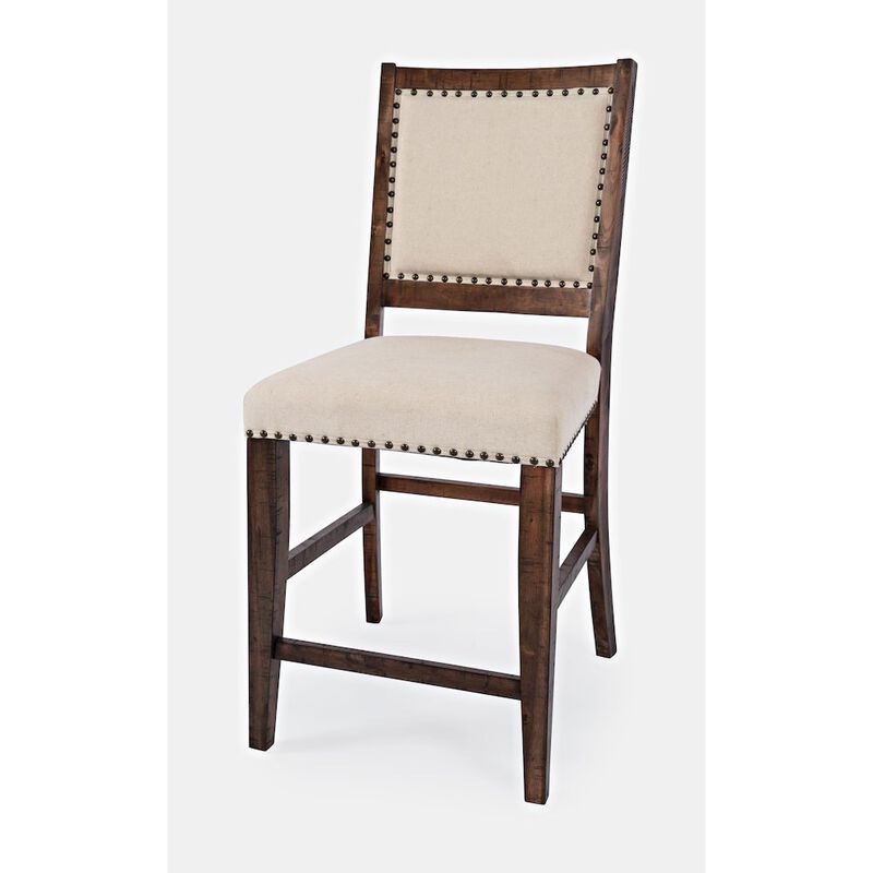 Jofran Fairview Transitional Upholstered Counter Stool (Set of 2)