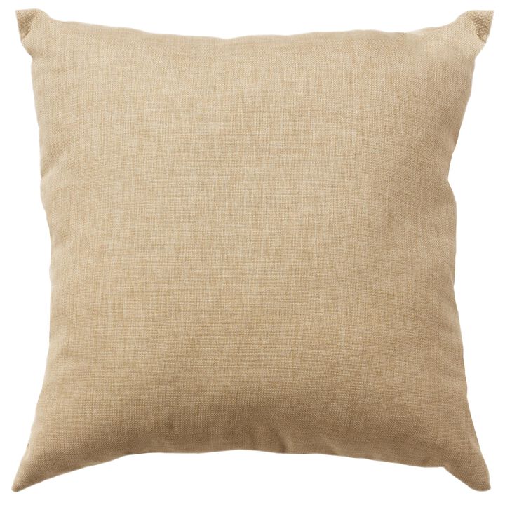 22"x22" Indoor/Outdoor Pillow, Beige