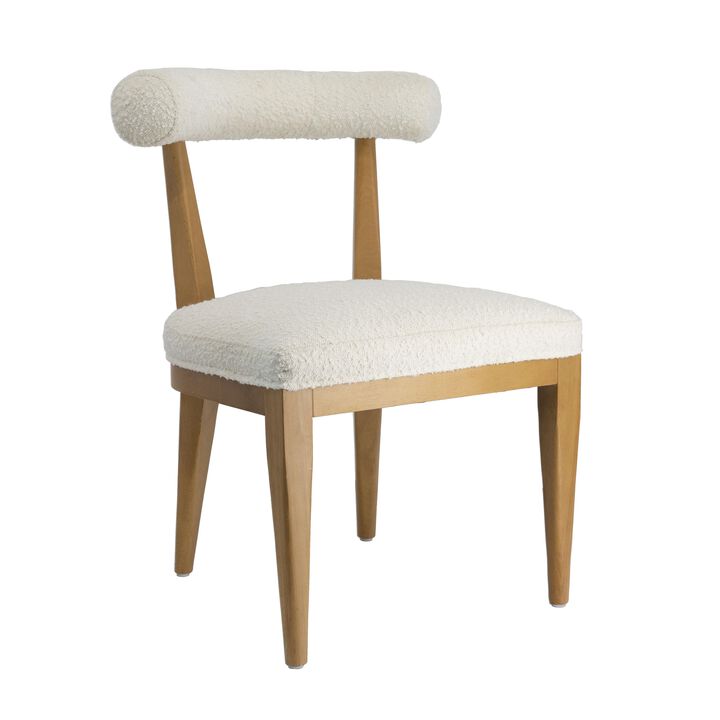 Palla Black Boucle Dining Chair