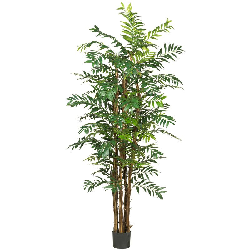 Hivvago 7 Feet Bamboo Palm Silk Tree