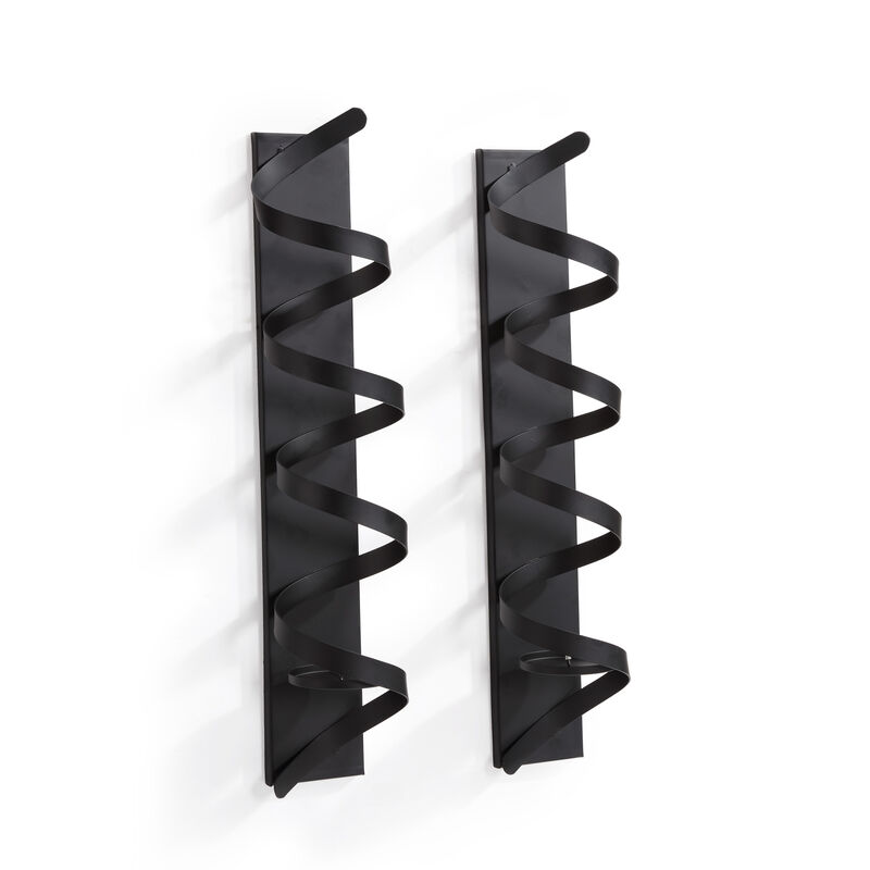 Set of 2 Wrap Around Metal Candle Sconces