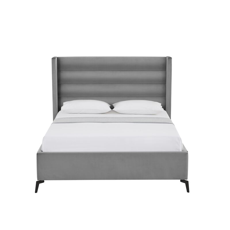 Inspired Home Ames Velvet Platform Bed
