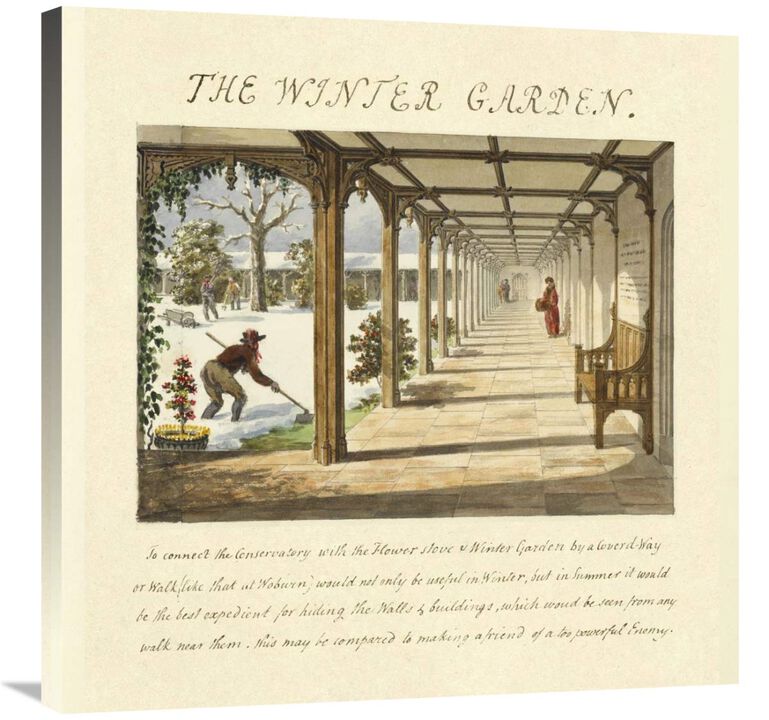 The Winter Garden, 1813-Canvas Art-30x30