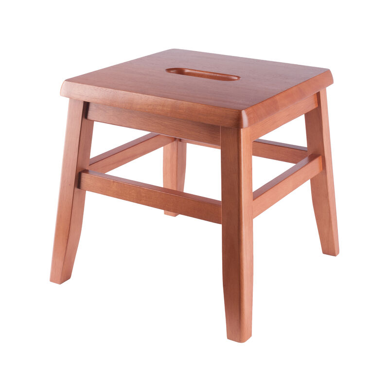 Winsome Kaya 2-Pc Conductor Stool Set, Teak