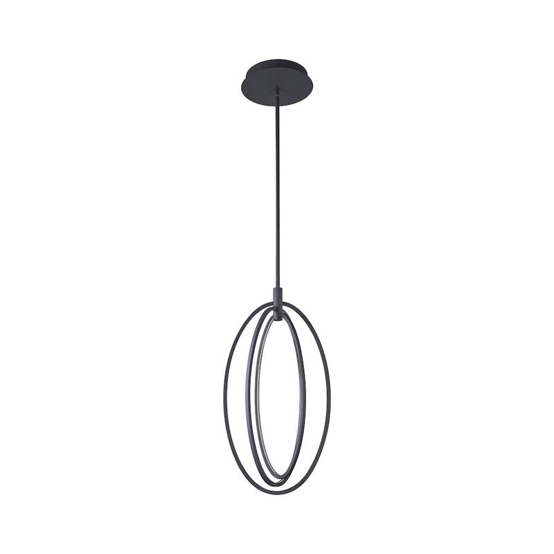 VONN Lighting Integrated LED Oval Rotating Pendant Light with Height Adjustable Downrod