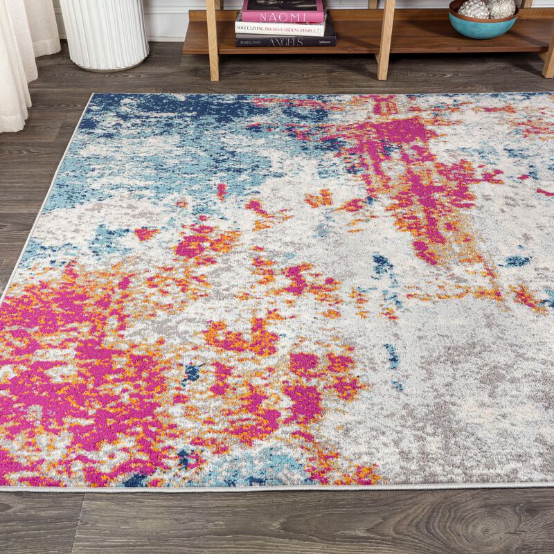 Sunset Modern Abstract Area Rug