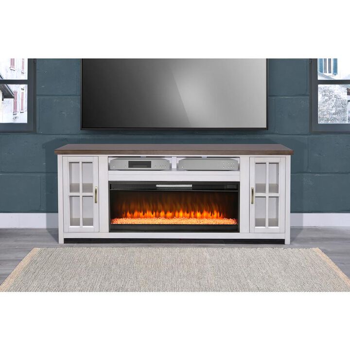 Sunny Designs 76 Media Console with Electric Fireplace