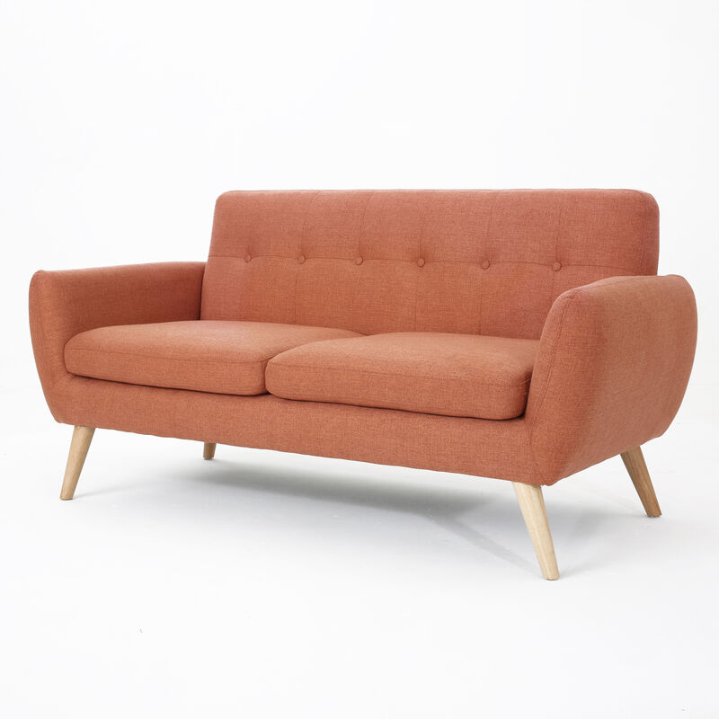 Merax Modern Fabric Loveseat Sofa