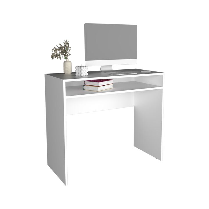 Craig Computer Desk 30.6" H, with 1 Shelf, Black
