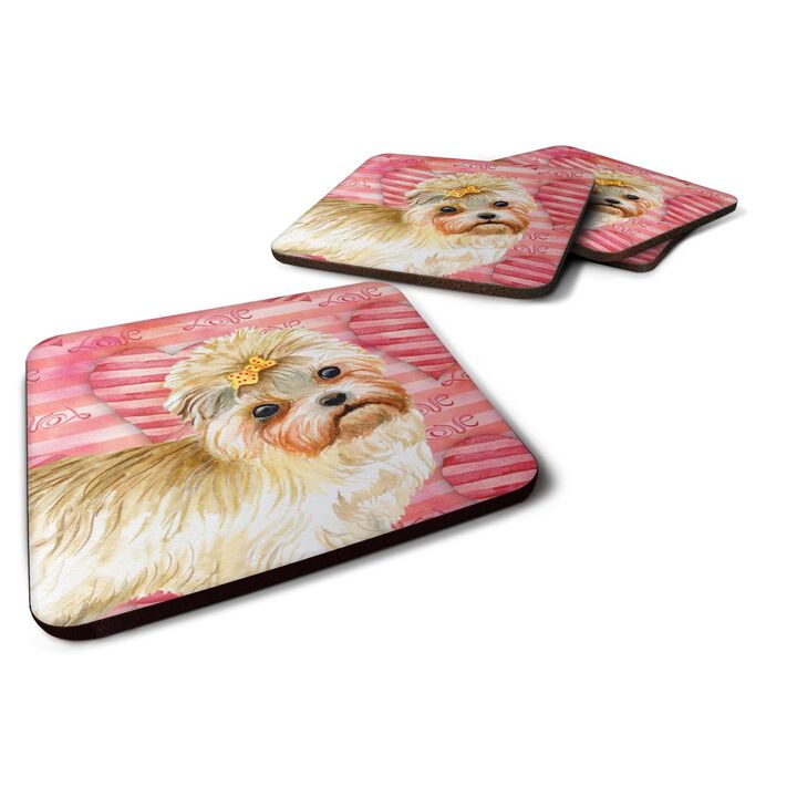 Caroline's Treasures Morkie Love Decorative coasters, Multicolor